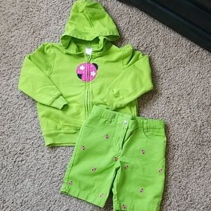 Gymboree Girls Ladybug Set
